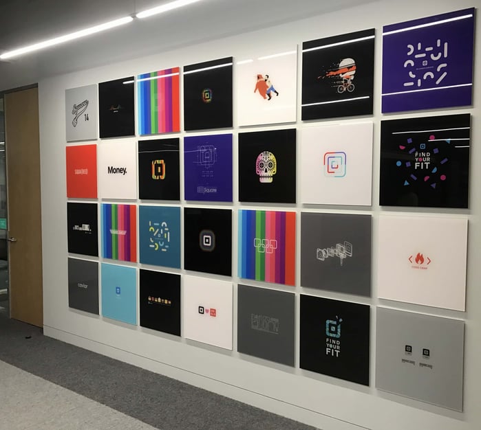 acrylic wall displays
