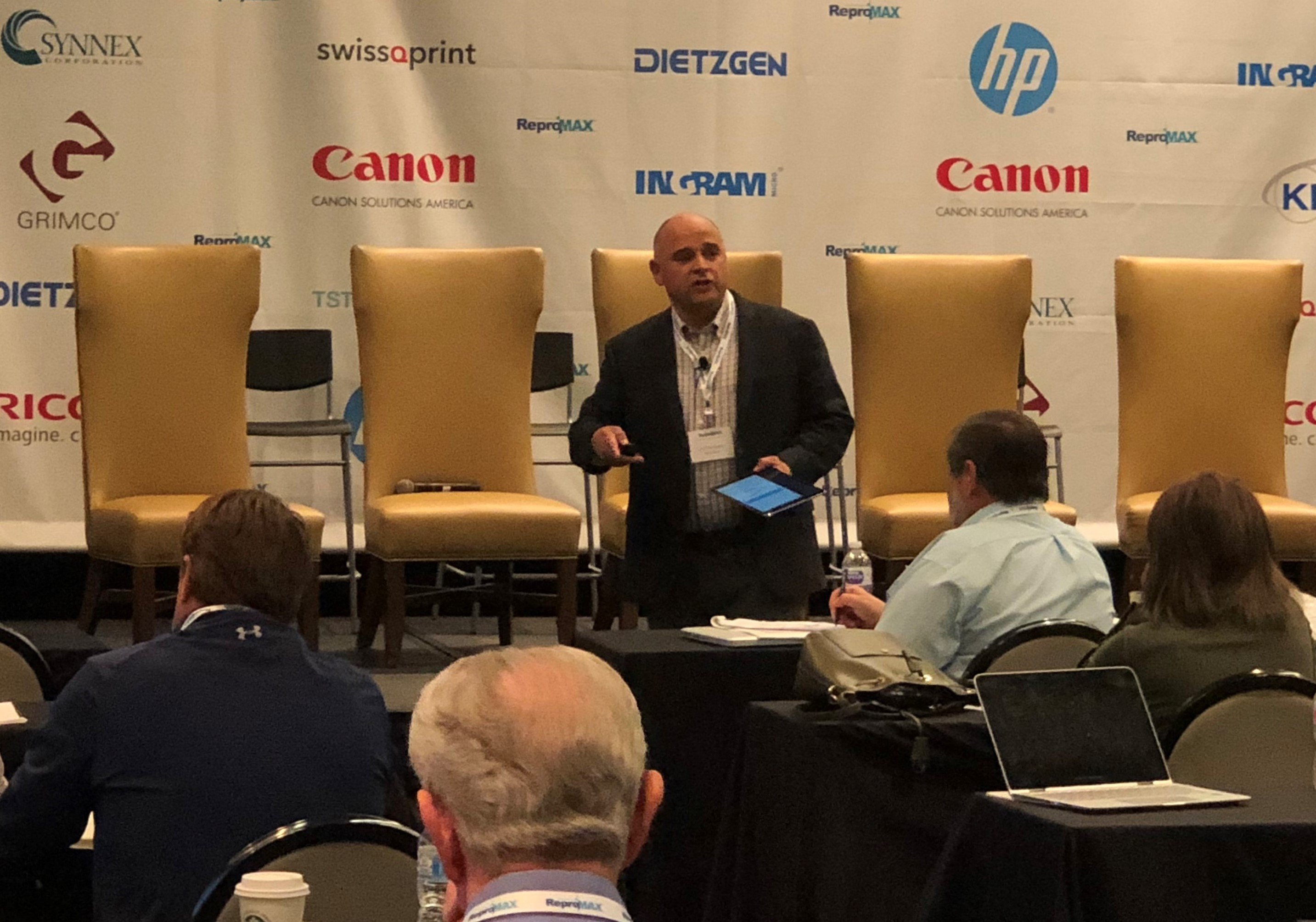 BarkerBlue's Lee Hopkinson at 2018 ReproMax Conference-1