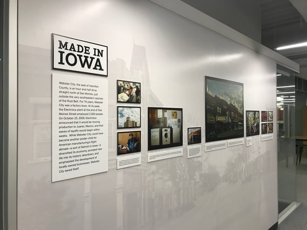 Square's Webster City Iowa Display